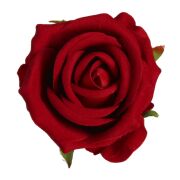 Róża wyrobowa welur P15-1902H śr6,5/h5,5cm