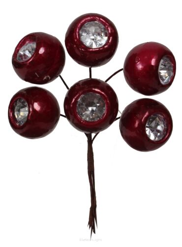Kuleczki z diamencikiem na druciku BM20121601 śr2/h10cm