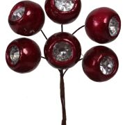 Kuleczki z diamencikiem na druciku BM20121601 śr2/h10cm