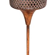 Świecznik jak kielich metalowy 267CAN0730 h45/śr16cm