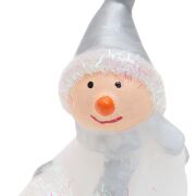 Świeczka bałwanek kula h11cm śr7cm różne kolory