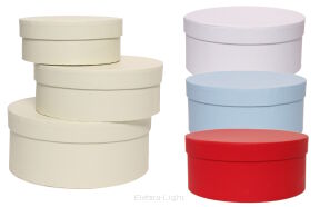 Pudełka Flowerboxy okrągłe W8930 3szt/opk.