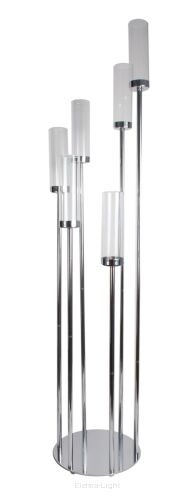Świecznik metalowy "6 ze szklanymi osłonkami F850 śr28cm/h115cm