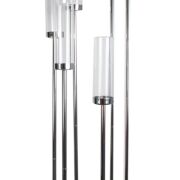 Świecznik metalowy "6 ze szklanymi osłonkami F850 śr28cm/h115cm
