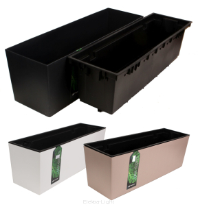 Donica plastikowa z wkładem URBI ELEGANCE Prosperplast DUC600 URBI CASE 580x180x195mm