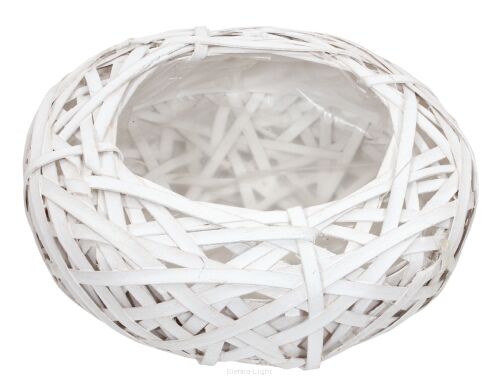 Osłonka wiklinowa okrągła śr20cm/h8cm BOKT208 / YD17-220S / MC-1643 / CR1936-20/HP0438