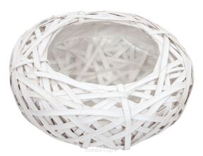 Osłonka wiklinowa okrągła śr20cm/h8cm BOKT208 / YD17-220S / MC-1643 / CR1936-20/HP0438