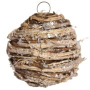 Bombki rattan 10cm P10045 4"