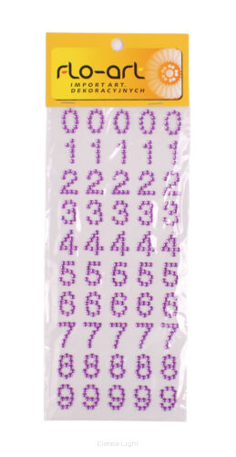 Przyklejki cyfry do przyklejania 50 sztuk (19019)