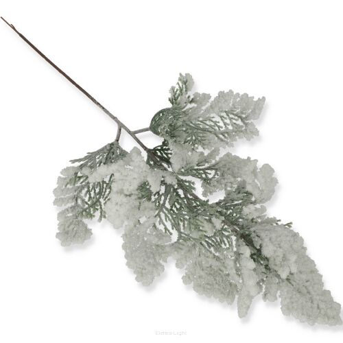 Gałązka tuja ośnieżona, brokatowa 45cm 64013AKF