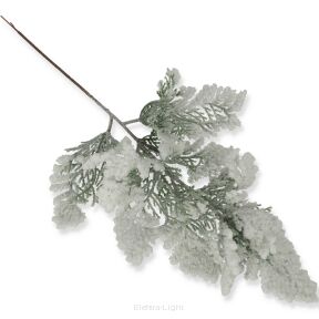 Gałązka tuja ośnieżona, brokatowa 45cm 64013AKF
