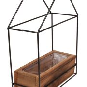 Drewniana osłonka w metalowym stojaku Domek 121CAN326340