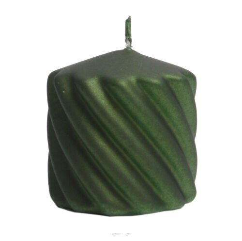 Świeca walec TWIST lakier metalizowany błyszczący 70/70mm (10361)