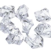 Kamyki kryształki akrylowe z dziurką KANL001 ok.150szt/opk 3cm
