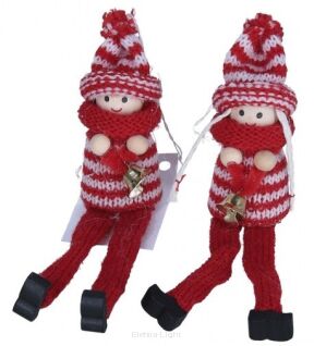 Maskota w ubranku z wiszącymi nóżkami SKR81 18cm