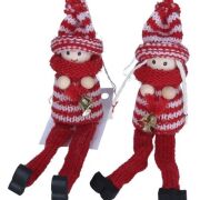 Maskota w ubranku z wiszącymi nóżkami SKR81 18cm