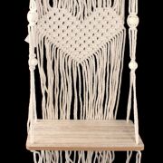 Półka BOHO z makramy - kwietnik WIK-31-00027-21 25x13cm/70cm