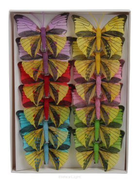 Motyl dekoracyjny na klipie 8cm 287127 (19080/1)