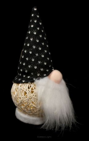 Krasnal podświetlany figurka JES001 h21/śr9cm
