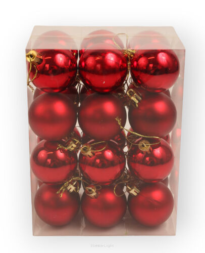 Bombki plastikowe H1903010 24 sztuki (26841) 5cm