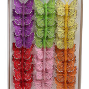 Motyl dekoracyjny na klipie 5cm (19079) 01603DK