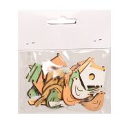 Ptaszki / budki drewniane wykrawane kolor 24szt/opk. 2,8/1,8cm 16SF503217