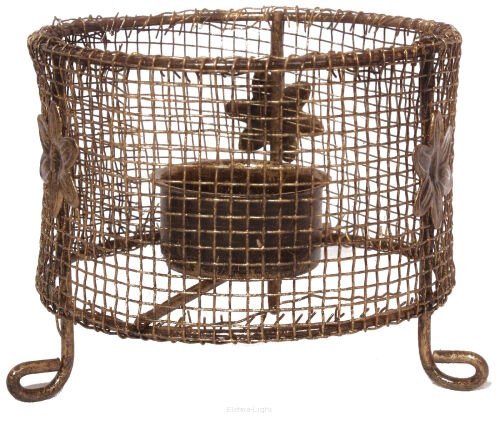 Świecznik metalowy 10-099R 9cm