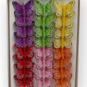 Motyl dekoracyjny na klipie 5cm A23035DK (19079)