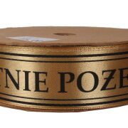 Wstążka pogrzebowa atłasowa z drukowanym napisem FX144/148 3cmx25y