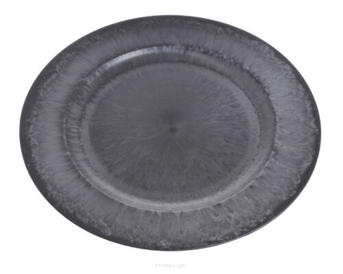 Talerz dekoracyjny czarny P0001-28N