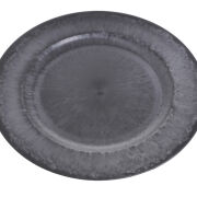 Talerz dekoracyjny czarny P0001-28N