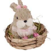 Zajączek w gniazdku HB19551 h20/śr20cm