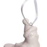 Gołąbek w czapce figurka ceramiczna zawieszka 6ccm TG43159