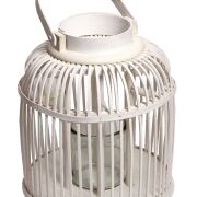 Lampion drewno szkło TG41180 h32/śr12cm