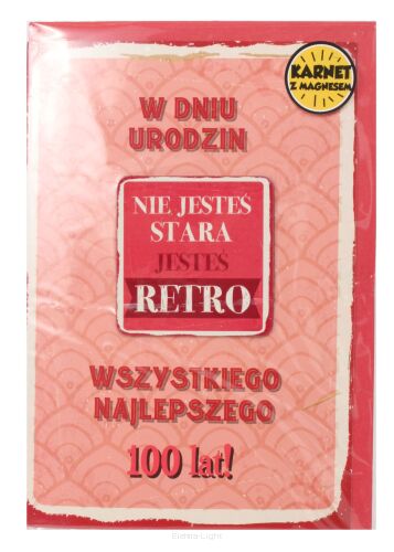 Karnet ARMIN GIFT M (GM) urodziny retro Wybór losowy