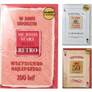 Karnet ARMIN GIFT M (GM) urodziny retro Wybór losowy