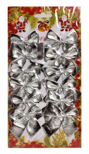 Kokardki dekoracyjne bożonarodzeniowe 12szt/opk. 6cm TG42501/ TG59773