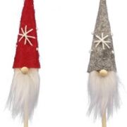 Pik skrzat w filcowej czapie 9cm/17cm 217335 czerwony/szary