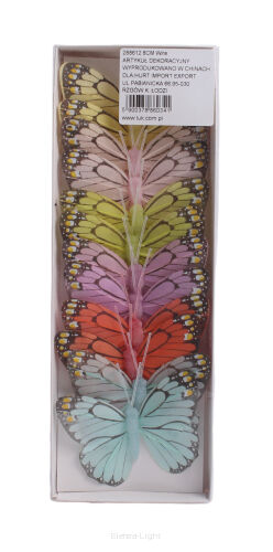 Motyle na druciku 288612 8cm 19312