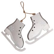 Łyżwy drewniane zawieszka KO-21/TG33682 13x10cm