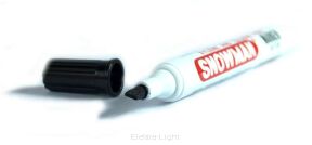 Marker pisak permanentny SNOWMAN - kolor czarny
