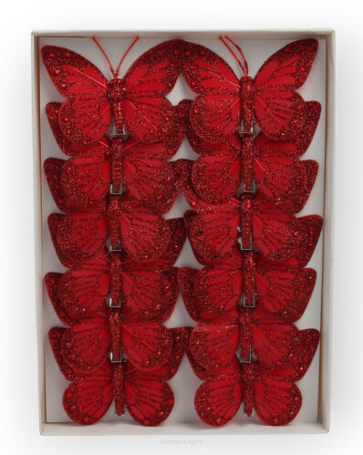Motyl dekoracyjny na klipie 8cm 282931 (19080/1)