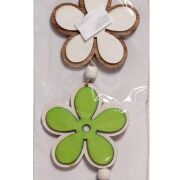 Drewniane zawieszki wiosenne motyl/serce/jajka/kwiatki 3szt/opk. GP01-000-2178/9/80/81 h12/śr6,5cm