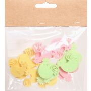 Filcowe kurki dekoracyjne 18szt/opk. 3cm GP01-000-1618