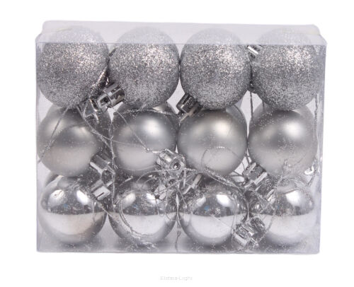 Bombki plastikowe H1903009 24 sztuki (26839) 4cm