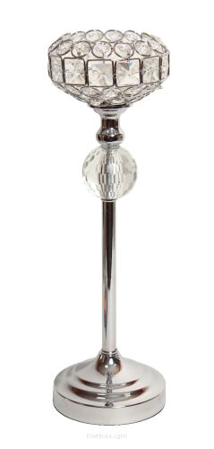 Świecznik dekoracyjny z akrylowymi kamieniami KF137-1 41cm