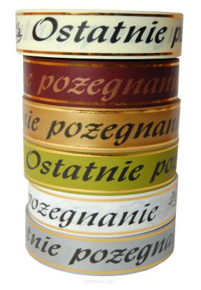 Wstążka pogrzebowa 3cmx50y różne kolory