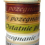 Wstążka pogrzebowa 3cmx50y różne kolory