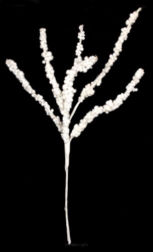 Gałązka kulki biała L99-10568 37cm